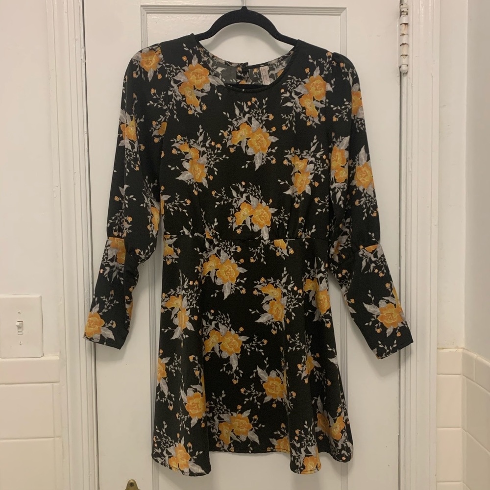 FREE PEOPLE Parker floral long sleeve dress - Picture 4 of 6